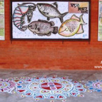 Art-works by students of BAU-FF on National Fishery Week 2012