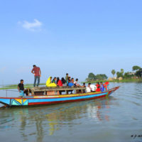 Tourist boat at Halti Beel